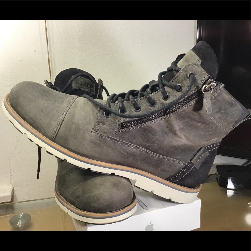 Aldo - Men's Casual Boot - Gray, Size 11. - Picture 13 of 14